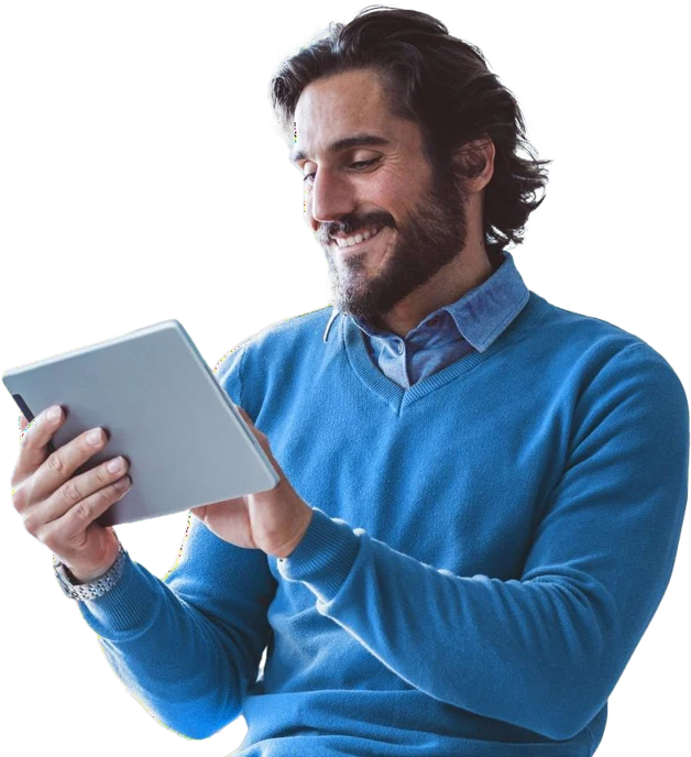Field-sales manager reviewing NuVo CRM